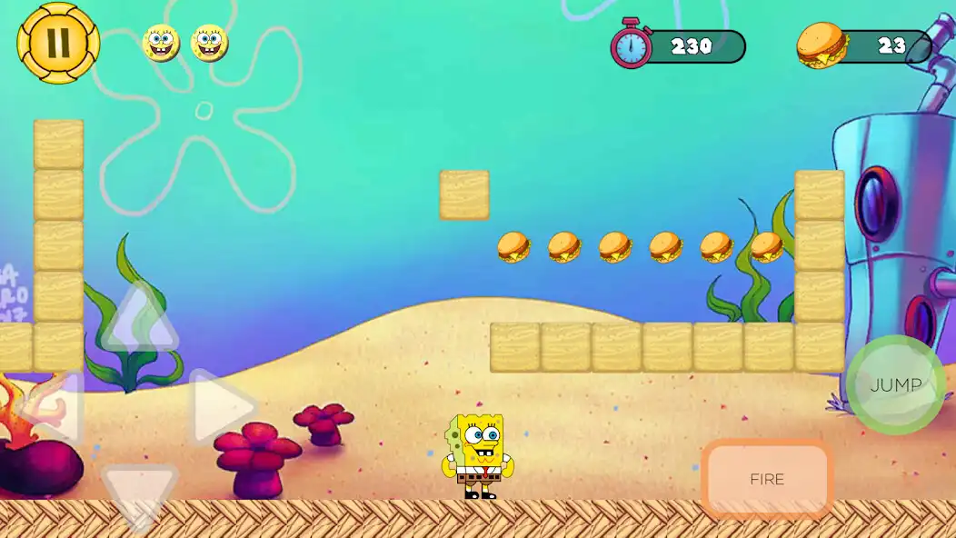 Play Sponge Adventure World as an online game Sponge Adventure World with UptoPlay