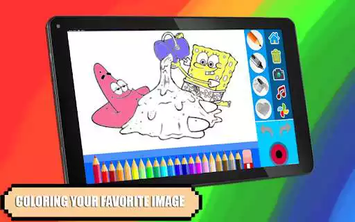 Play Sponge Coloring Cartoon as an online game Sponge Coloring Cartoon with UptoPlay