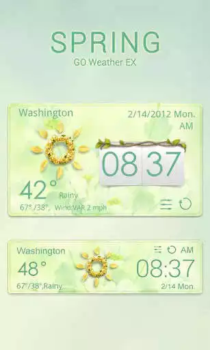 Play SPRING THEME GO WEATHER EX  and enjoy SPRING THEME GO WEATHER EX with UptoPlay