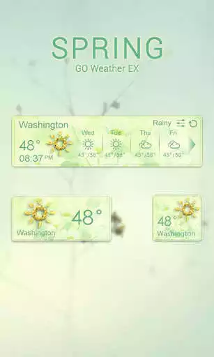 Play SPRING THEME GO WEATHER EX as an online game SPRING THEME GO WEATHER EX with UptoPlay