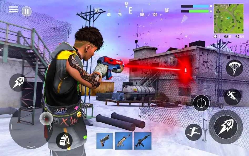 Play Squad Nite Fire Battle Royale as an online game Squad Nite Fire Battle Royale with UptoPlay