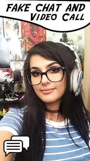 Play Sssniperwolf Fake Chat & Call as an online game Sssniperwolf Fake Chat & Call with UptoPlay