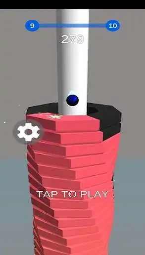 Play Stack ball space 3D as an online game Stack ball space 3D with UptoPlay