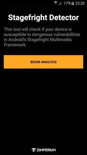 Play Stagefright Detector  and enjoy Stagefright Detector with UptoPlay