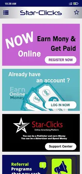 Play StarClicks Advertising as an online game StarClicks Advertising with UptoPlay