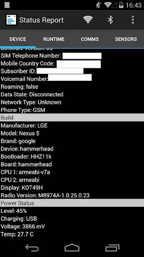 Play Status Report - Device Info, Util, IMEI, GPS, WiFi  and enjoy Status Report - Device Info, Util, IMEI, GPS, WiFi with UptoPlay