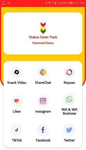 Play Status Saver Pack ( All in One) as an online game Status Saver Pack ( All in One) with UptoPlay