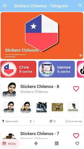 Play Stickers Chilenos para Telegram  and enjoy Stickers Chilenos para Telegram with UptoPlay