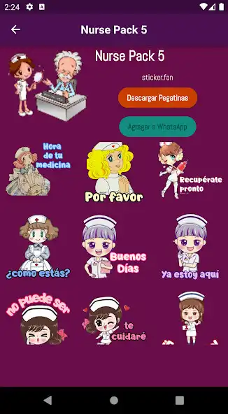 Play Stickers de Enfermeria as an online game Stickers de Enfermeria with UptoPlay