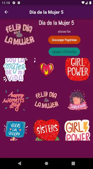 Play Stickers del dia de la Mujer as an online game Stickers del dia de la Mujer with UptoPlay