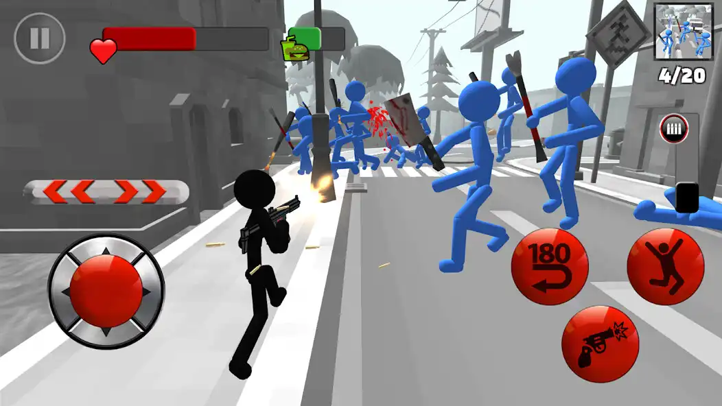 Play Stickman 3D Shooting  and enjoy Stickman 3D Shooting with UptoPlay