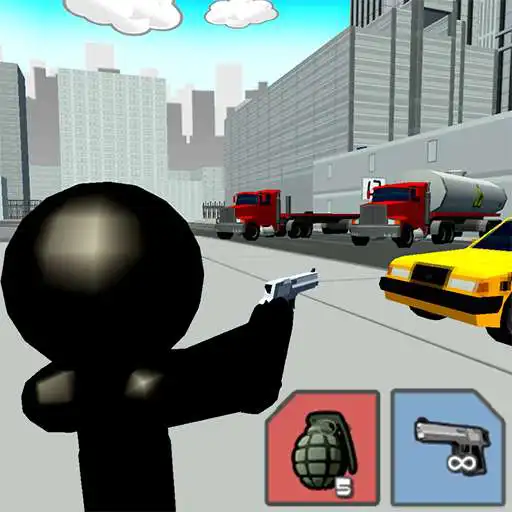 Run free android online Stickman City Shooting 3D APK