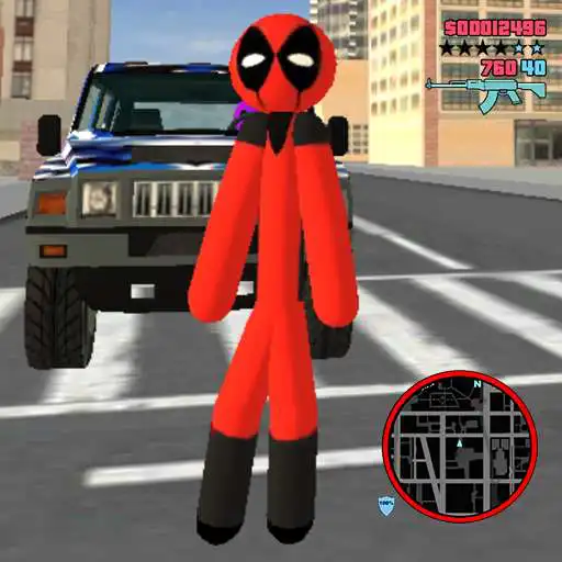 Play Stickman Dead Rope Hero Pool Gangstar Crime APK