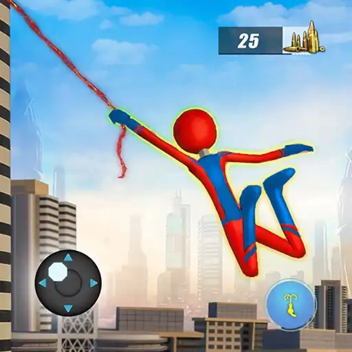 Play Stickman rope hero city APK