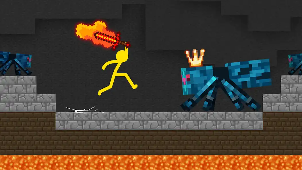 Play Stickman VS Monsters as an online game Stickman VS Monsters with UptoPlay