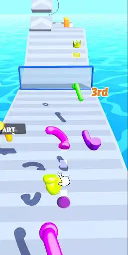 Play Sticky Race 3D as an online game Sticky Race 3D with UptoPlay