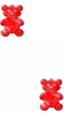 Play Sticky teddy bear love heart