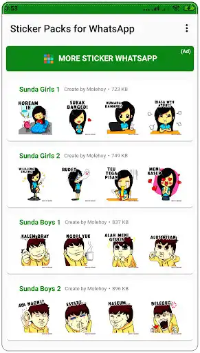 Play Stiker Sunda WAStickerApps  and enjoy Stiker Sunda WAStickerApps with UptoPlay