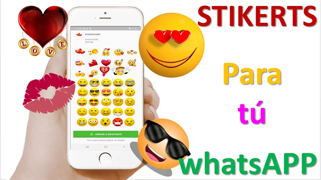 Play Stikerts, Emojis Para WhatsApp  and enjoy Stikerts, Emojis Para WhatsApp with UptoPlay