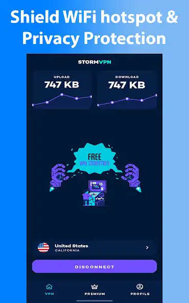 Play Storm VPN - Unlimited Proxy as an online game Storm VPN - Unlimited Proxy with UptoPlay