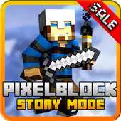 Free play online Story mode: pixel block gun 3d APK