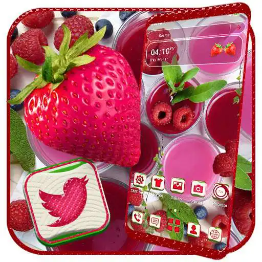 Play Strawberry Juice Theme APK