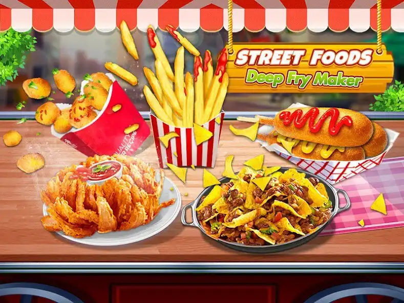 Play Street Food: Deep Fried Foods Maker Cooking Games  and enjoy Street Food: Deep Fried Foods Maker Cooking Games with UptoPlay