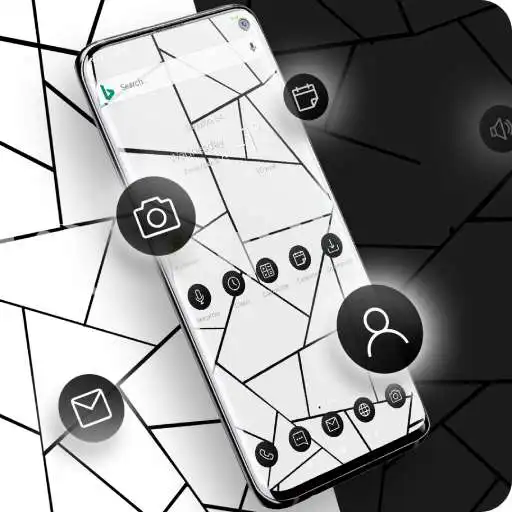 Play Stunning Black&White Theme for Monadon Launcher APK