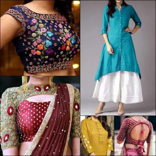 Run free android online Stylish Neck Designs Kurti Collar Girls Ideas New APK