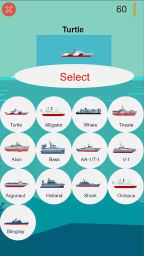 Play Submarine - battle ships as an online game Submarine - battle ships with UptoPlay