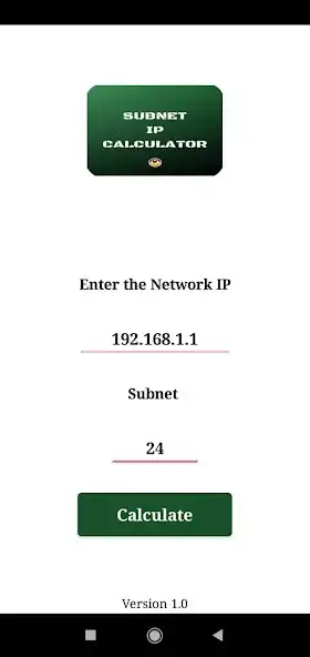 Play Subnet IP Calculator as an online game Subnet IP Calculator with UptoPlay