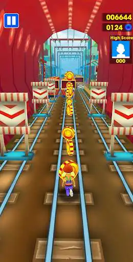 Play Subway Endless Train Surf Run as an online game Subway Endless Train Surf Run with UptoPlay