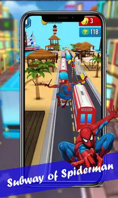 Play Subway Spider Rush 3D