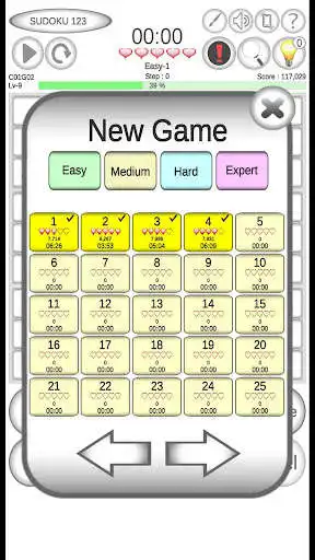 Play Sudoku 123 - Offline Game as an online game Sudoku 123 - Offline Game with UptoPlay