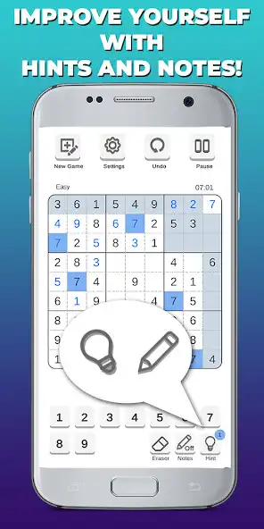 Play Sudoku - Offline Logic Game as an online game Sudoku - Offline Logic Game with UptoPlay