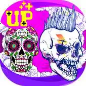 Free play online Sugar Skulls Book Paint for Adults APK