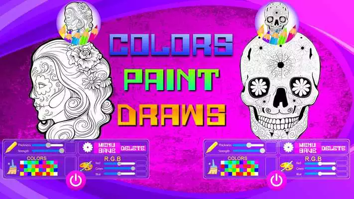 Play Sugar Skulls Book Paint for Adults