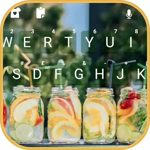 Play Summer Fruit Drinks Keyboard Background APK