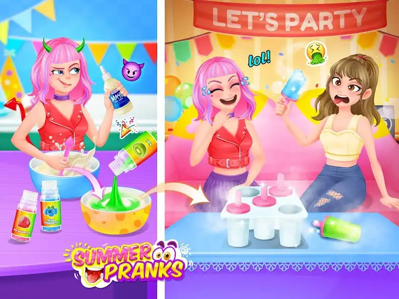 Play APK Summer Pranks - BFF Crazy Prank War  and enjoy Summer Pranks - BFF Crazy Prank War with UptoPlay com.fungalaxymedia.android_summerpranks