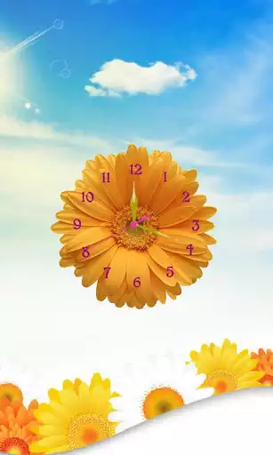 Play Sunflower Clock Live Wallpaper as an online game Sunflower Clock Live Wallpaper with UptoPlay