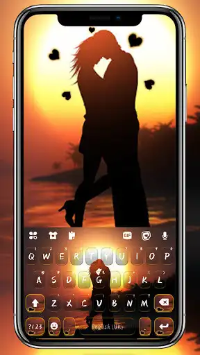 Play Sunset Couple Love Keyboard Background  and enjoy Sunset Couple Love Keyboard Background with UptoPlay