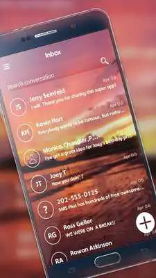 Play Sunset Messenger SMS Theme 2018