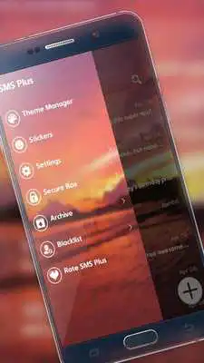 Play Sunset Messenger SMS Theme 2018