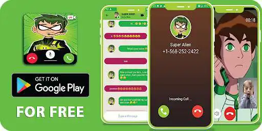 Play super alien ben video call and chat game  and enjoy super alien ben video call and chat game with UptoPlay