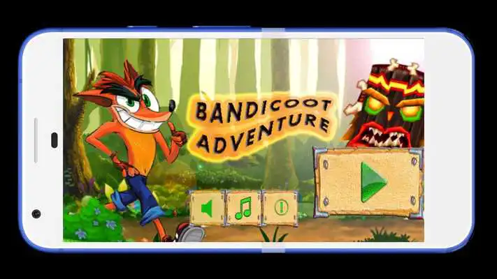 Play super bandicoot: adventure  run jungle