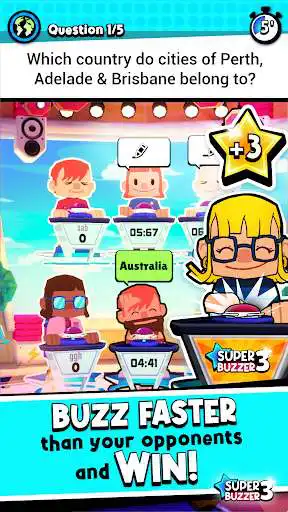 Play Superbuzzer 3 Trivia Game as an online game Superbuzzer 3 Trivia Game with UptoPlay