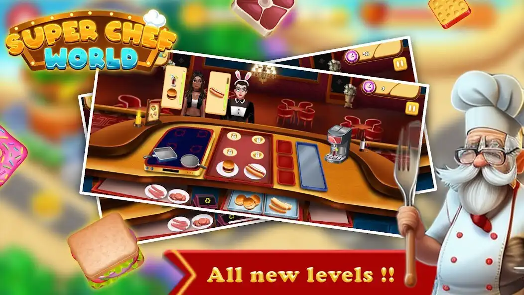 Play Super Chef World-Kitchen World  and enjoy Super Chef World-Kitchen World with UptoPlay