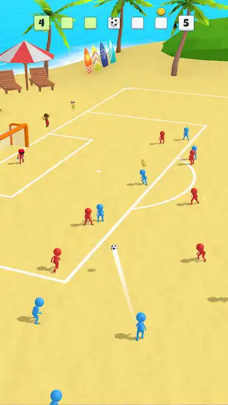 Play Super Goal - Soccer Stickman as an online game Super Goal - Soccer Stickman with UptoPlay