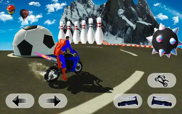 Play Superhero Bike Racing Stunt Impossible Track