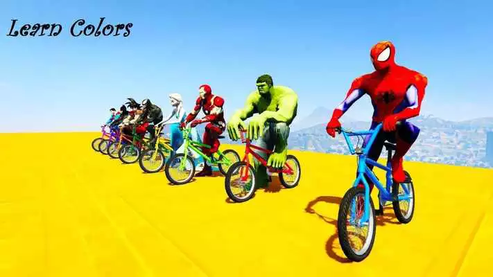 Play Superhero BMX Stunts Racing: Top Racing Games